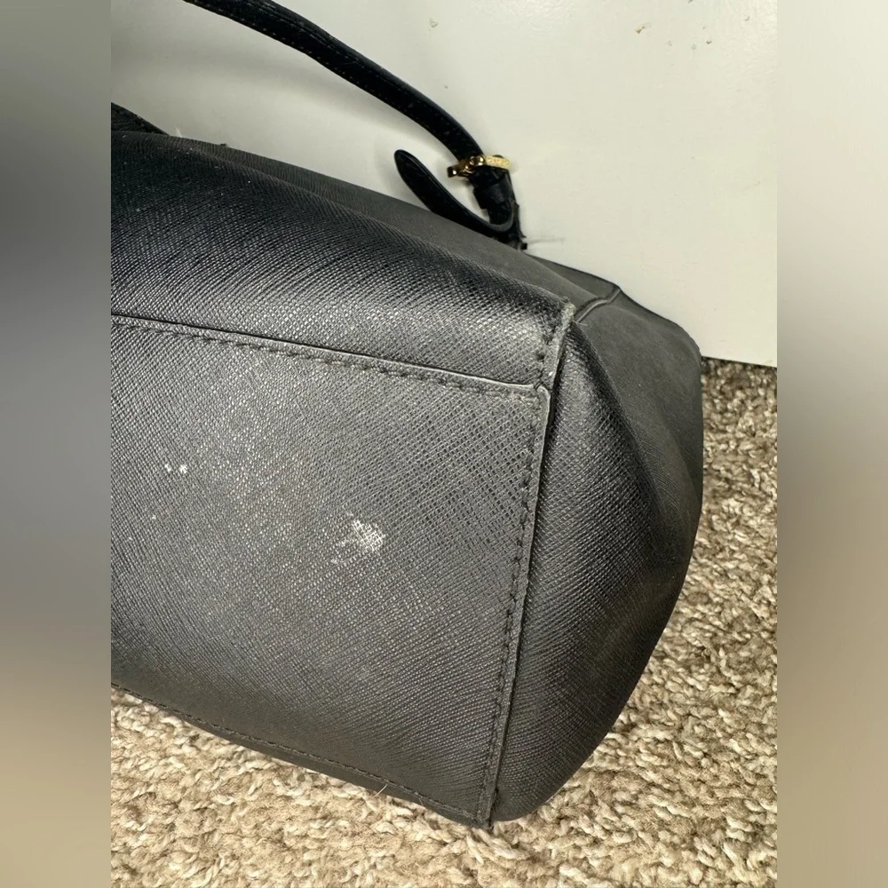 Tory Burch Black Saffiano Leather Tote